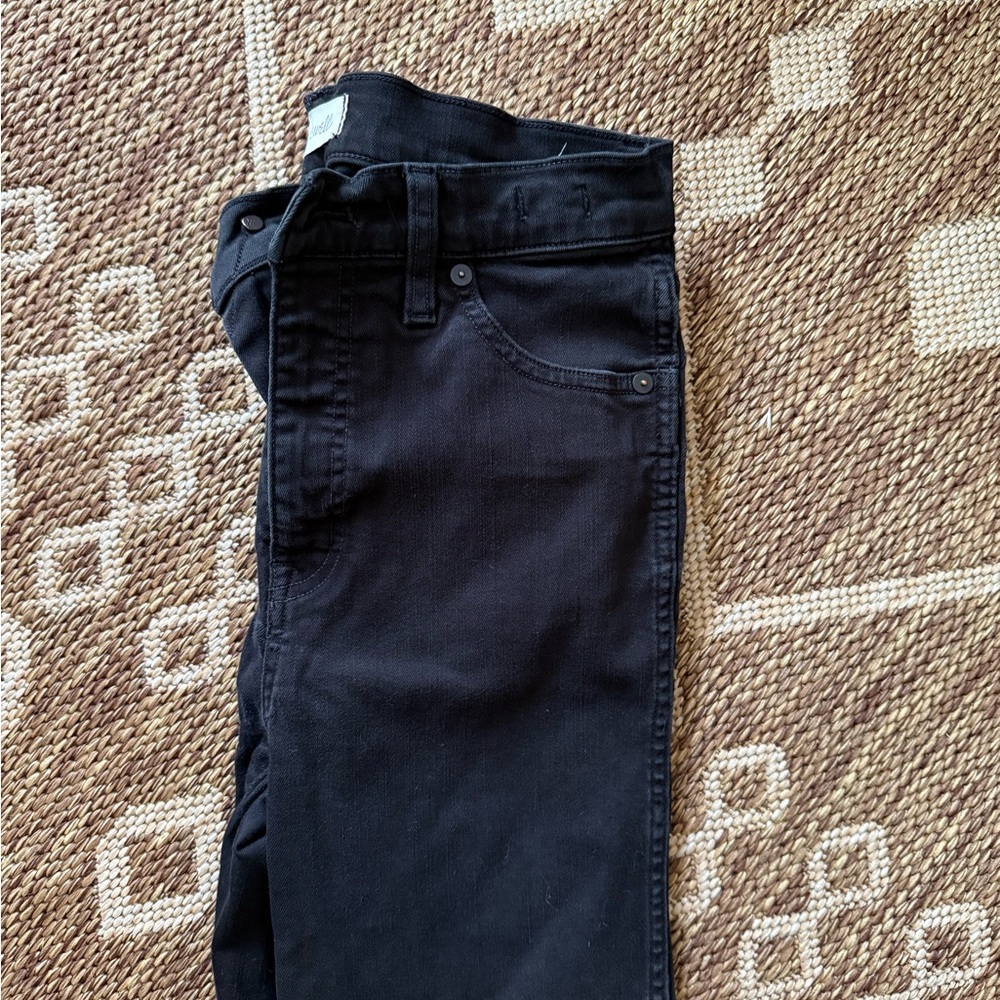 Madewell High Rise Skinny Black Jeans